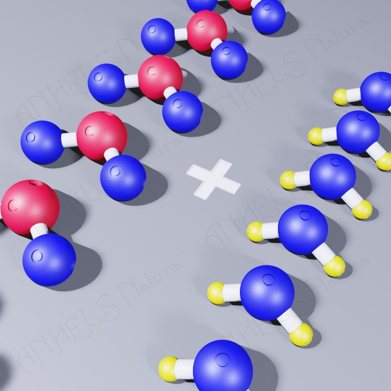 reactivos dioxido de carbono agua